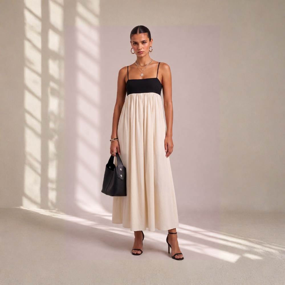 Dualist Panel Slip Dress